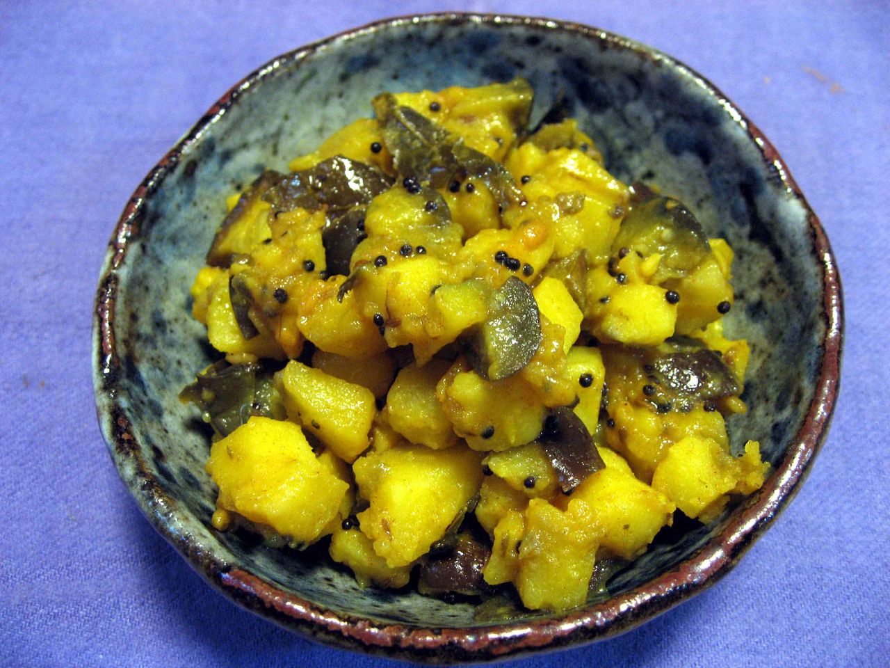 ナスとジャガイモの香味炒め 南インド風 カレー スパイス伝道師ブログ 2 ナスとジャガイモの香味炒め 南インド風 カレー スパイス伝道師ブログ 2