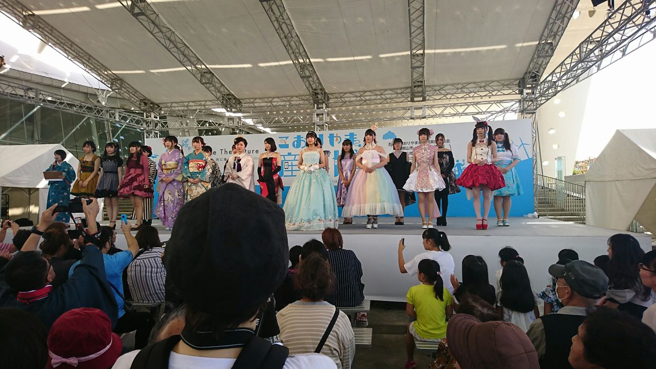 こおりやま産業博 ドレメ学園のファッションショーです お楽しみ下さい In ビックパレットふくしま 富山のくすり屋さんの旅日記