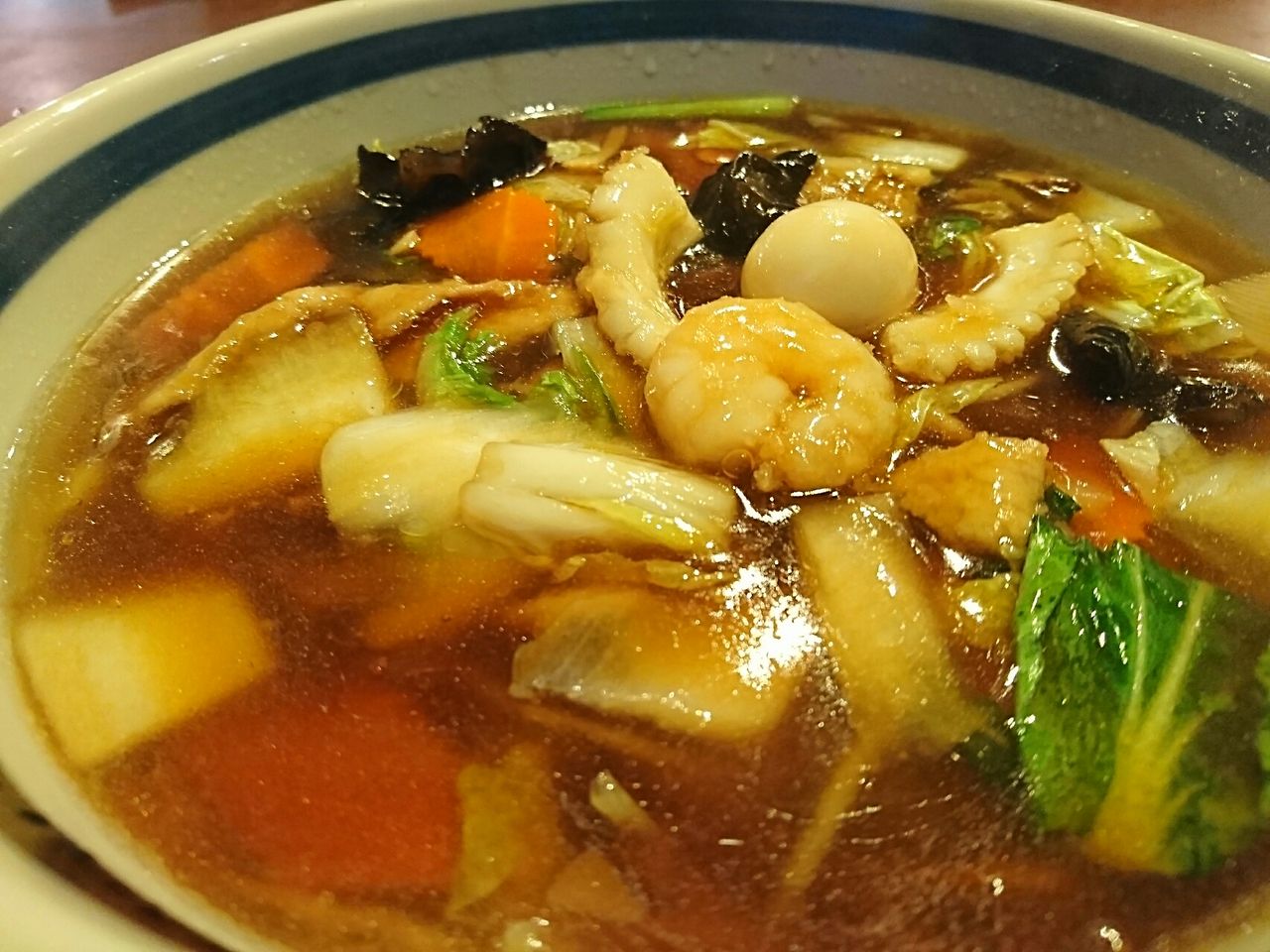 空前絶後 これはウマイ 五目うま煮めん 中国から来た娘さん達も絶賛です こりゃあビックリポンだあ 三宝亭行って来ました 富山のくすり屋さんの旅日記