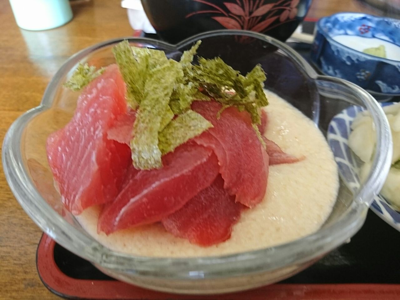 しびれる うまさ マグロ山かけ定食780円 うんまッ トロロ好きには たまらないおいしさでしたよ 魚のおいしい店 うお政 泉崎村行って来ました 富山のくすり屋さんの旅日記
