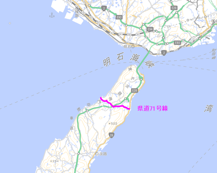 県道71号線 地図