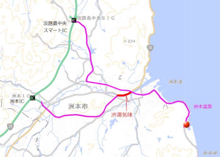 洲本温泉の宿 地図3