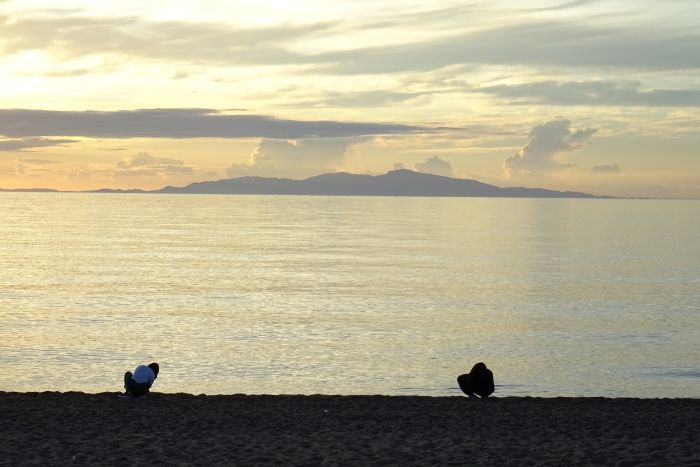 慶野松原にて 淡路島西海岸の夕日 橋を渡ると そこは 3 歩く淡路島 慶野松原にて 淡路島西海岸の夕日 橋を渡ると そこは 3 歩く淡路島