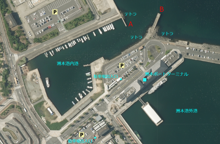 地図　洲本湖内港