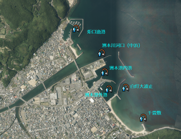 洲本港周辺釣りポイント