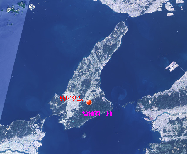 鮎屋ダム　地図 (2)