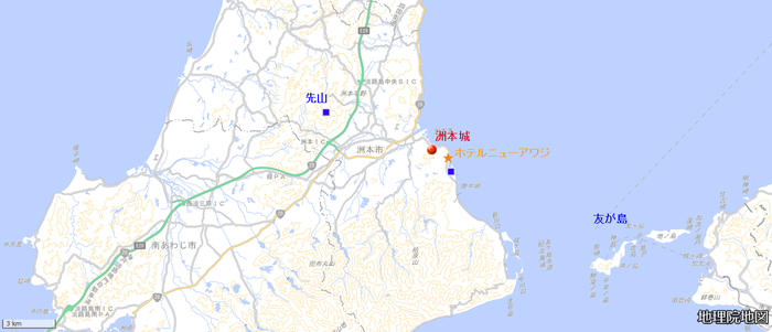 地図　洲本城3