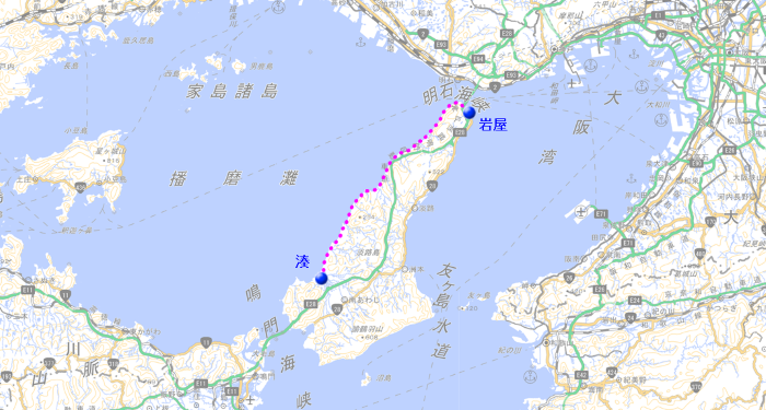 地図　西海岸を歩く