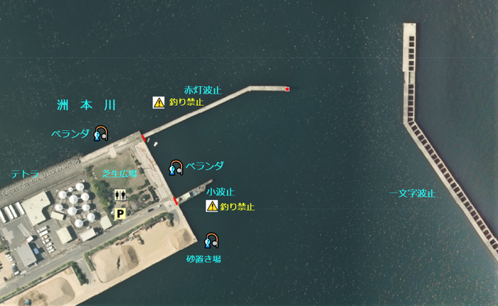 地図　洲本川河口2
