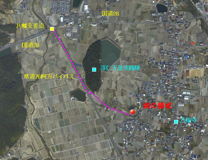 地図 城の腰城2