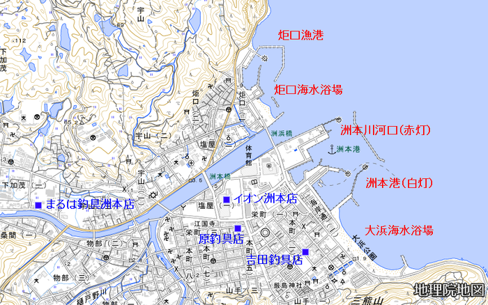 地図　炬口漁港1