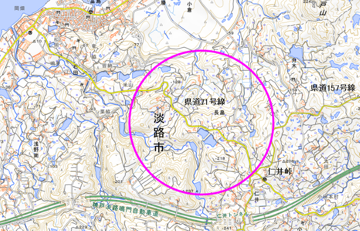 県道71号線 地図2