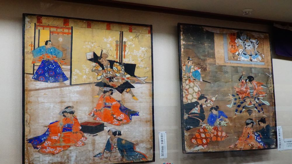 絵画 油絵 油彩 淡路人形 浄瑠璃 日本画 ④ おっさん一人、淡路島の伝統芸能「淡路人形浄瑠璃」資料館を観賞