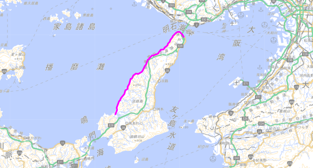 淡路サンセットラインの風景 青海波周辺 橋を渡ると そこは No3 淡路島をぶらぶら