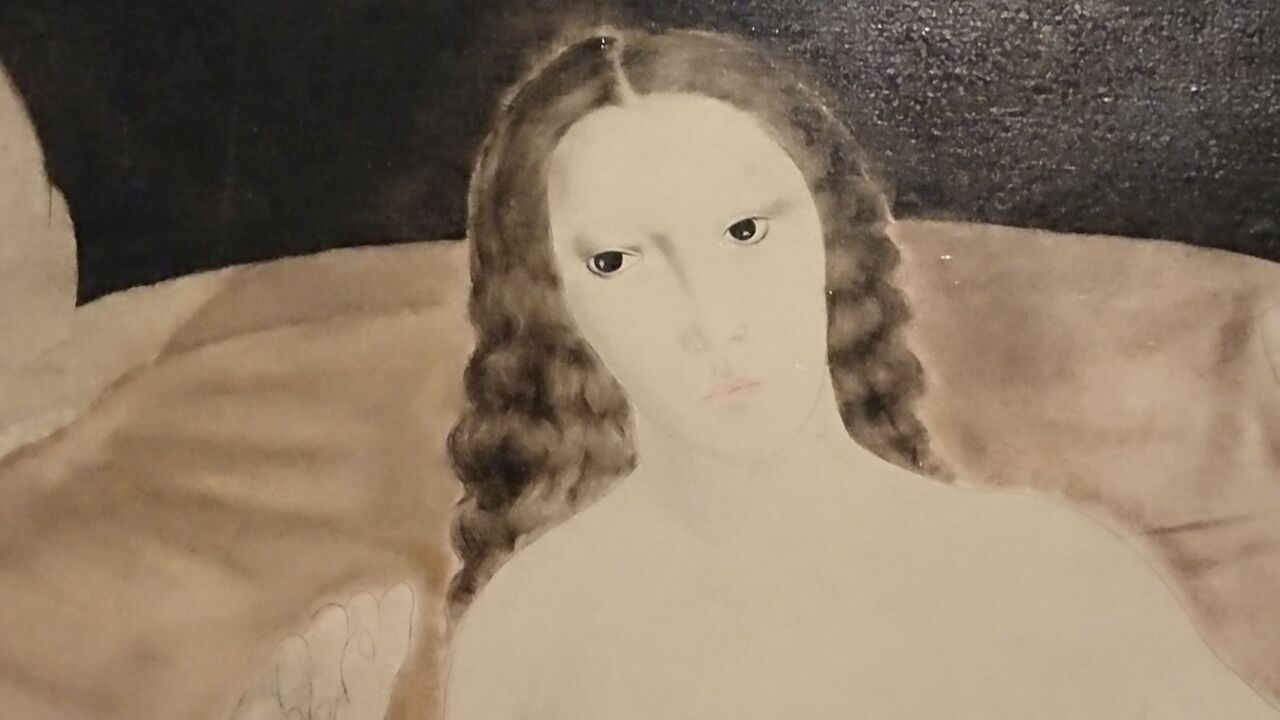 藤田嗣治、【ジュイ布のある裸婦】、希少画集画、新品高級額・額装付 藤田嗣治、寝室の裸婦キキ、超希少画集画、新品額装付 - メルカリ