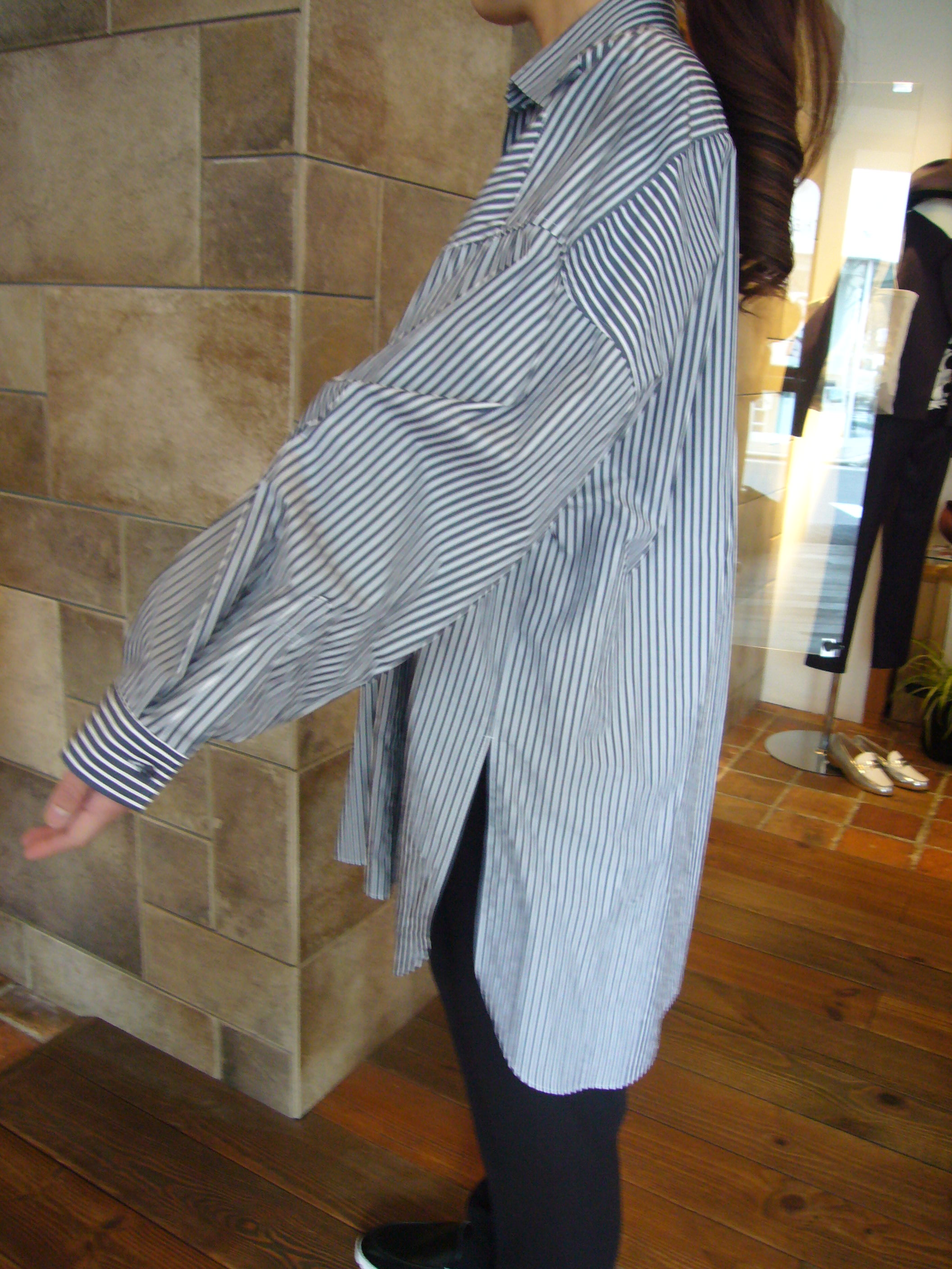 ENFOLDストライプシャツ