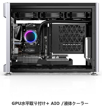 GPU horizontal mounting + AIOliquid cooler