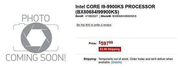Intel CORE I9-9900KS