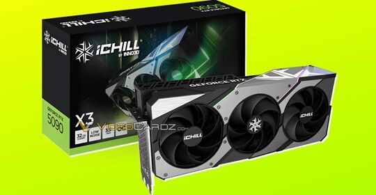Inno3D-GeForce-RTX-5090-iChill-X3-Box-and-GPU