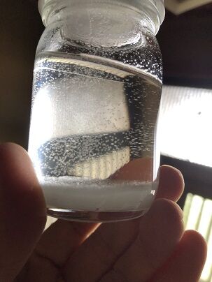 気温30度近くのストームグラス
