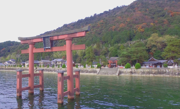 白鬚神社@湖中大鳥居