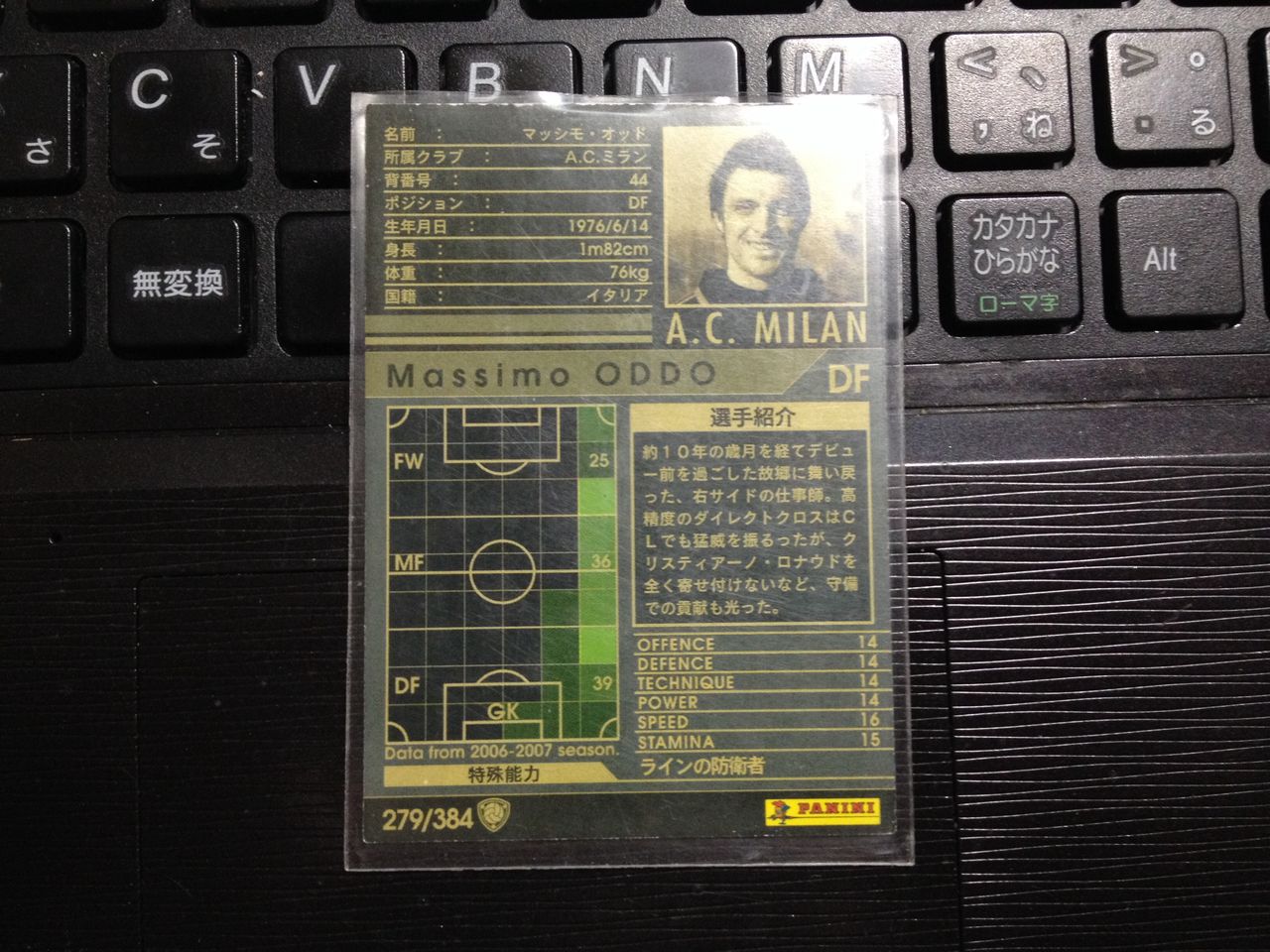 WCCF 13-14 オッド 白 選手使用感 : NOBUAKIのWCCF使用感＆雑記 ☆ブログ☆