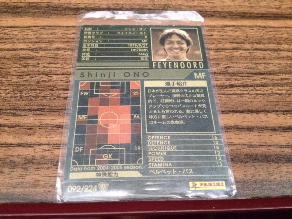 WCCF 13-14 オノ 白 選手使用感 : NOBUAKIのWCCF使用感＆雑記