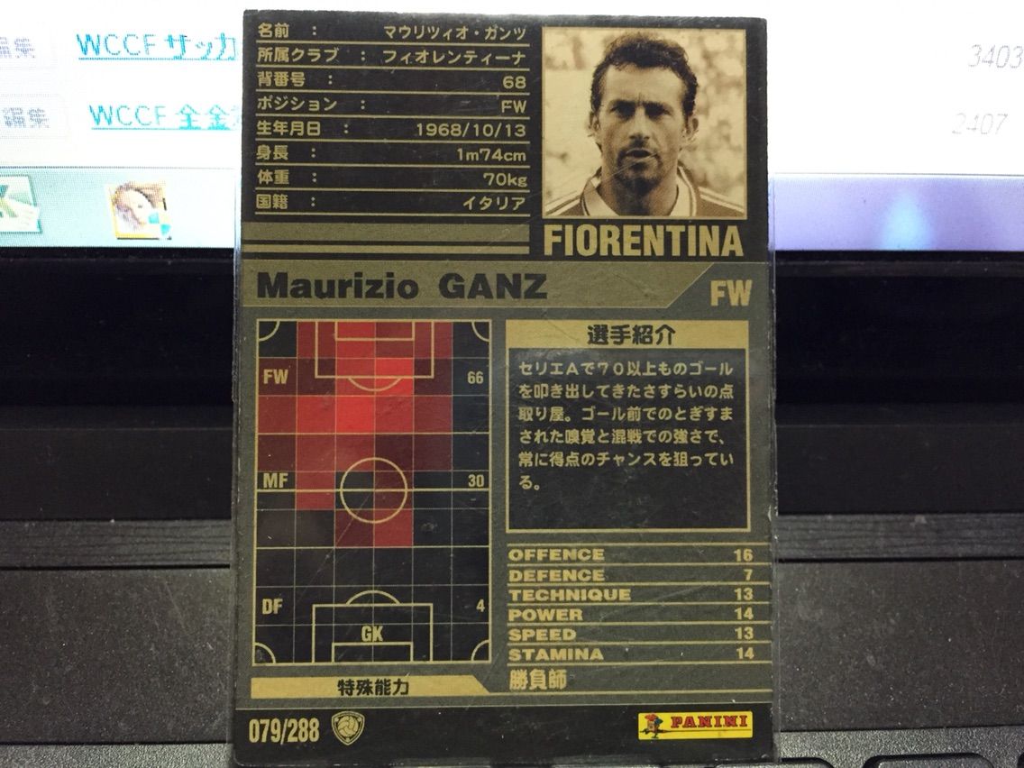 WCCF 13-14 白 ガンツ 選手使用感 : NOBUAKIのWCCF使用感＆雑記 ☆ブログ☆