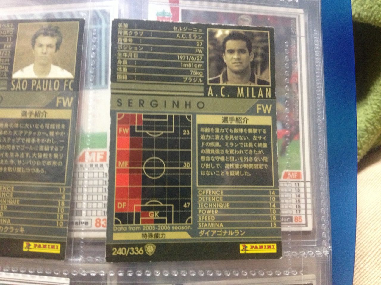 Wccf使用感 セルジーニョ 11 12 Ver2 0 Nobuakiのwccf使用感 雑記 ブログ