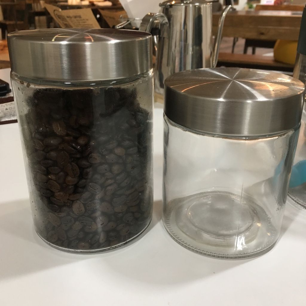 コーヒー豆の保存に使えるオシャレで安いセリアキャニスター 和田珈琲
