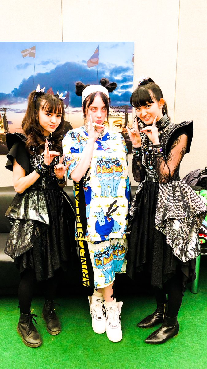 Babymetal ビリー アイリッシュとズッ友写真 Babymatometal