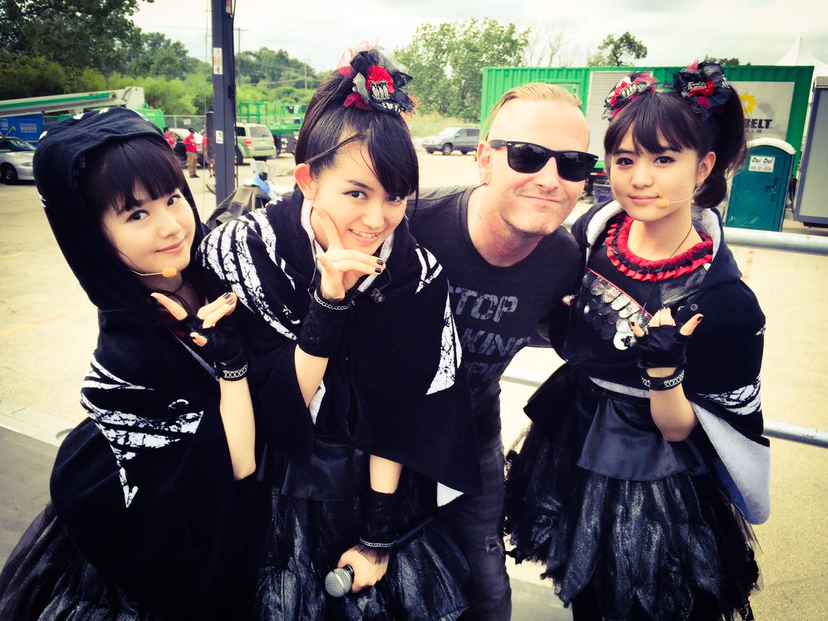 Babymetal Slipknotコリィ テイラーと記念写真 ノットフェス出場あるか Babymatometal