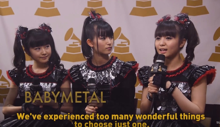Babymetal グラミーインタビュー動画にベビメタ Babymatometal