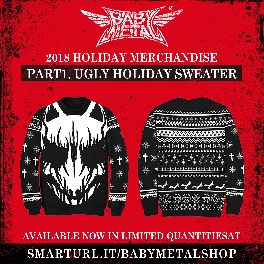 Babymetal 今年もアグリークリスマスセーター発売 Babymatometal