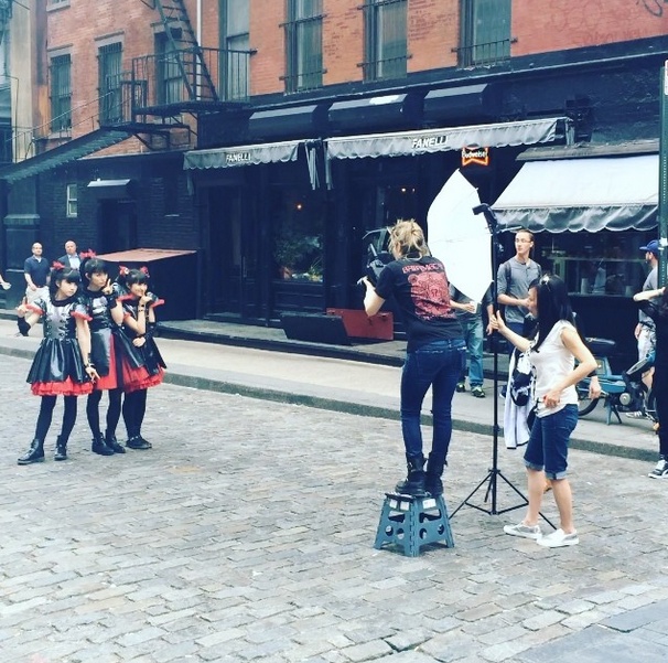 Babymetal ニューヨークで撮影中 Babymatometal
