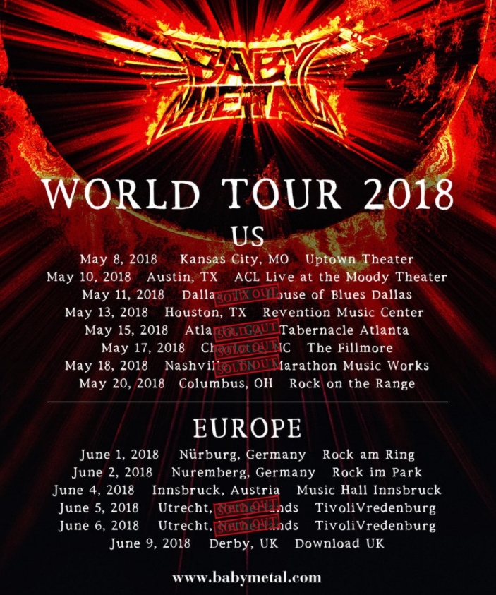 babymetal tour sold out