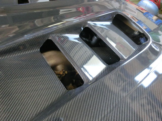 S15 シルビア カーボンボンネット取り付けetc Weed Drive