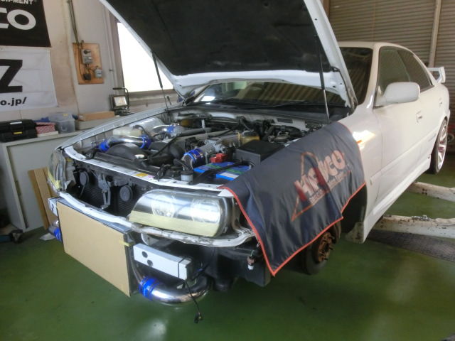 JZX100 チェイサー インタークーラー交換終了 : WEED DRIVE JZX100 チェイサー インタークーラー交換終了 : WEED DRIVE