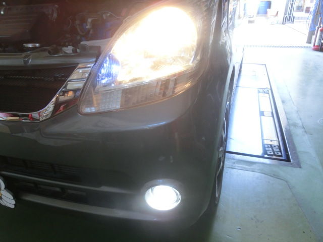 L175s ムーヴ ヘッドライト フォグled化 Weed Drive