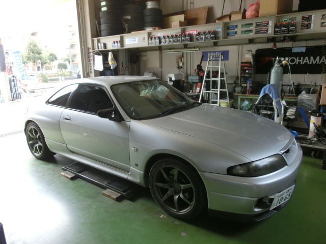 BCNR33 スカイラインGTR A/Cベルト・アイドラプーリー交換 : WEED DRIVE
