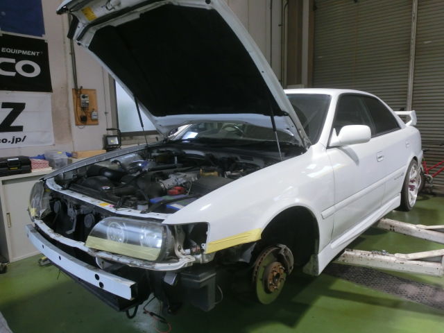 JZX100 チェイサー インタークーラー交換 : WEED DRIVE JZX100 チェイサー インタークーラー交換 : WEED DRIVE