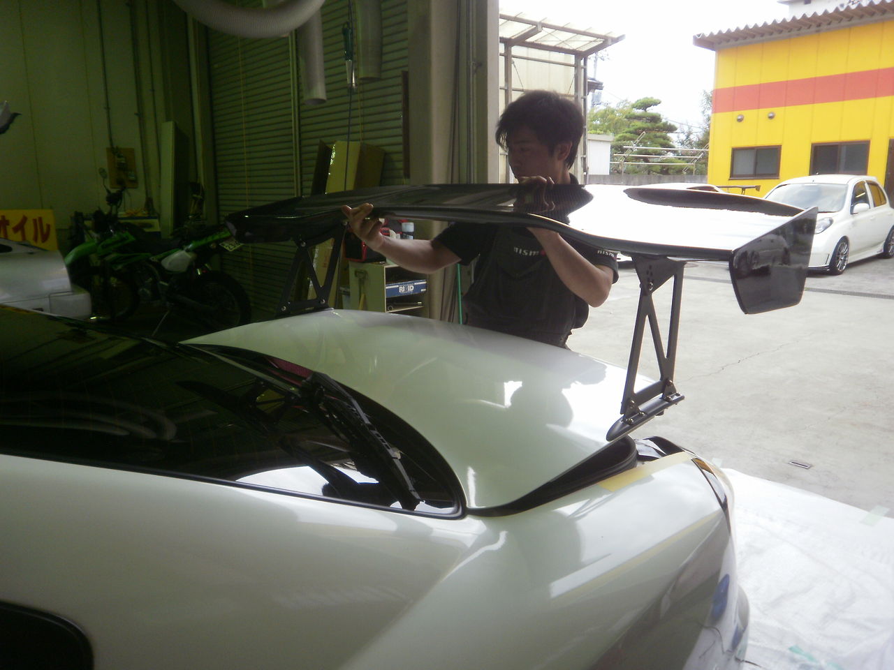 S15 シルビア Gtウイング取り付け サーキットメンテ Weed Drive