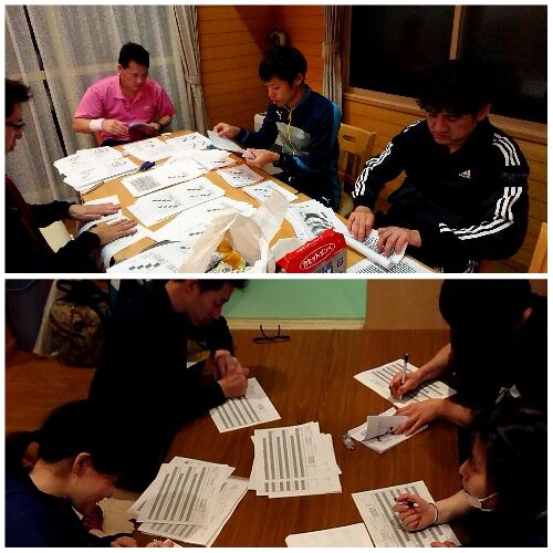 砂川合宿 19 4 コテージの夜 ウィードバドミントン日記 砂川合宿 19 4 コテージの夜 ウィードバドミントン日記