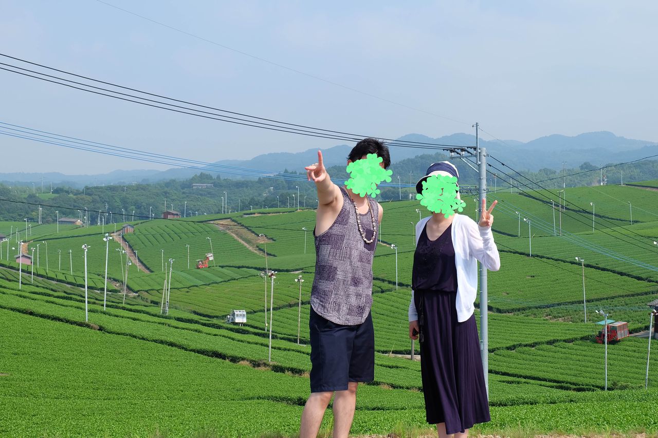 八女市星野村 彡池の山キャンプ場 茶畑と橋とハート 岩 週末アウトドアファミリー 八女市星野村 彡池の山キャンプ場 茶畑と橋とハート 岩 週末アウトドアファミリー