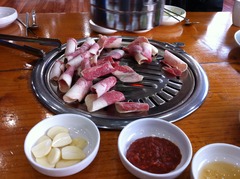 チャドルバギ(霜降り牛)の焼き肉