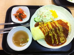 ハンバーグオムレツ