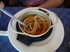 娘が食べた鍋焼きうどん