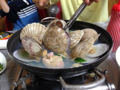 貝の蒸し物