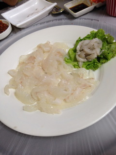 ヒラメの刺身