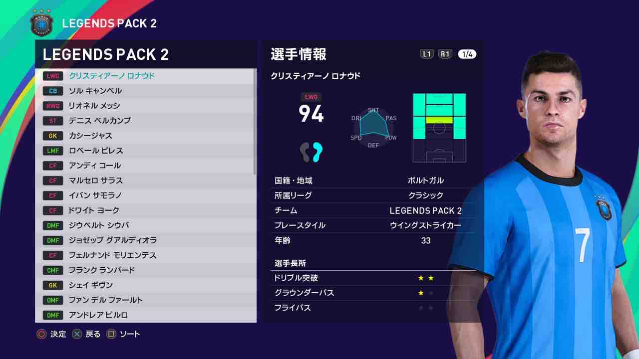 ウイイレ21ver 日本語版レジェンドデータ Wepesjpのefootball ウイイレnote